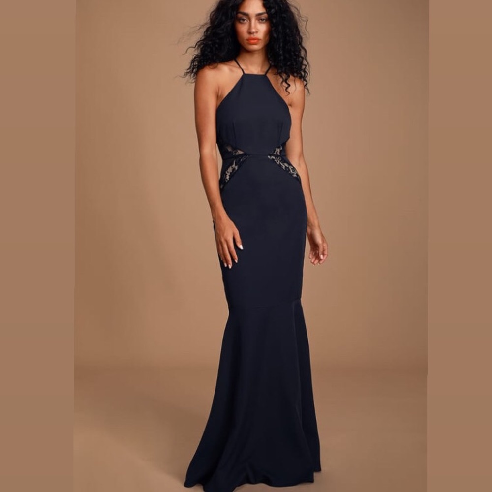 NWT Lulus giavanna lace mermaid prom formal dress